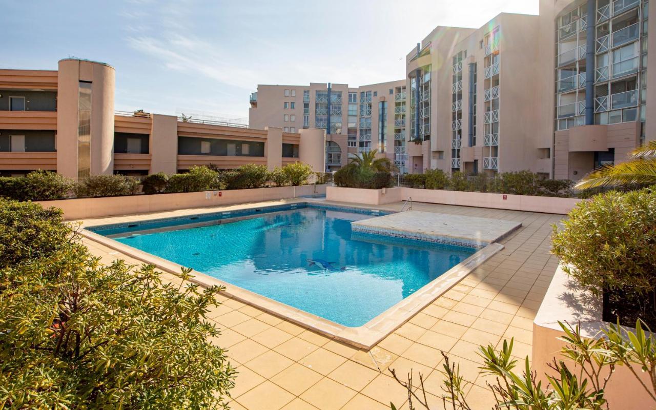 Appartement T3 Traversant Residence Standing Garage Et Piscine Exterieure Gratuits Sète Buitenkant foto